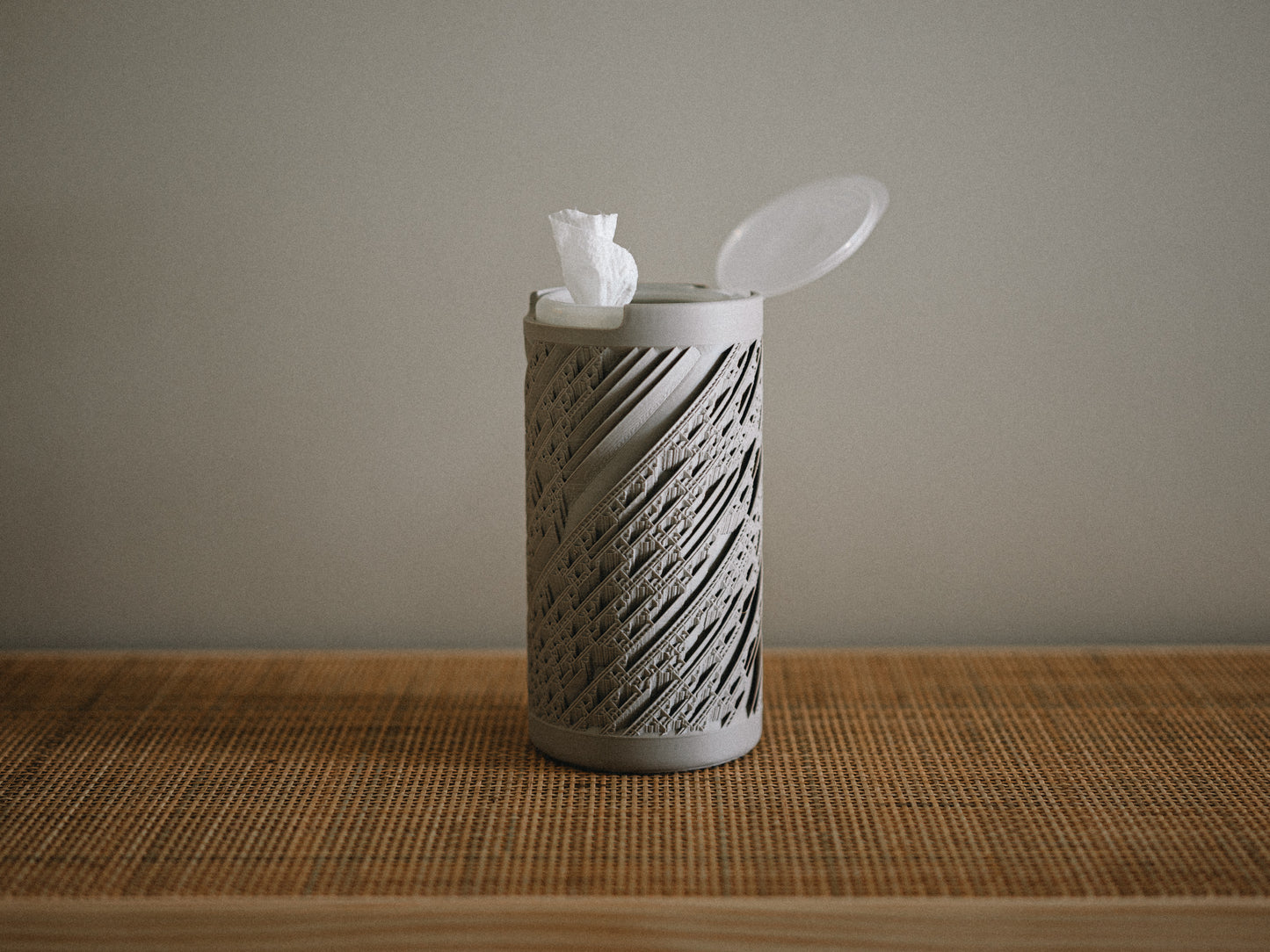 FRACTO Cleaning Wipe Cover – Minimalist Designer Disinfecting Wipes Container Cover for Kitchen, Bathroom, or Living Room Decor